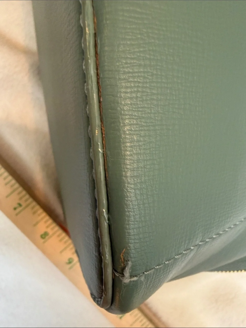 Miztique Sage Green Faux Leather Backpack